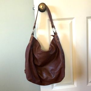 Ellington brown leather hobo purse